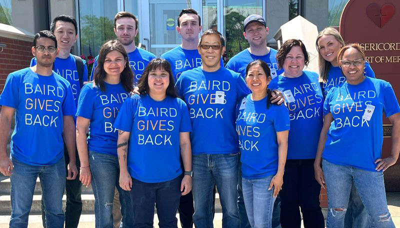 Baird Capital associates volunteering at Misericordia